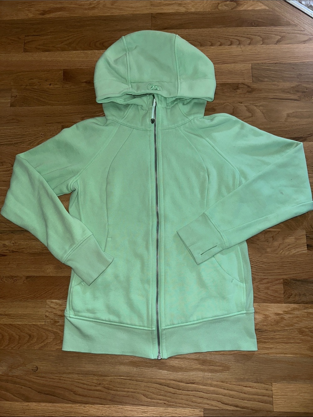 Lululemon Full Zip Scuba Women’s sz 8 Mint Green